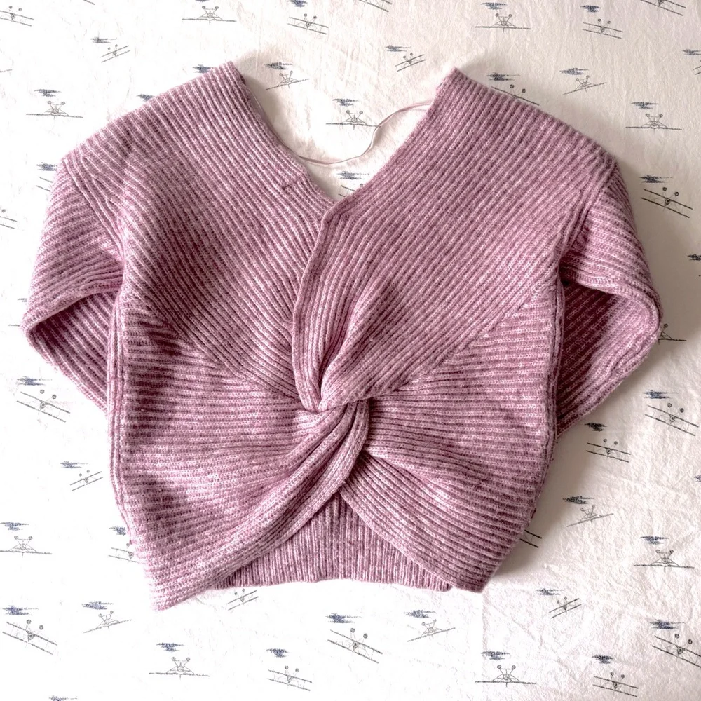 Reversible Knot Sweater by Angel of the North, Backless, Lowback - Picture 5 of 8